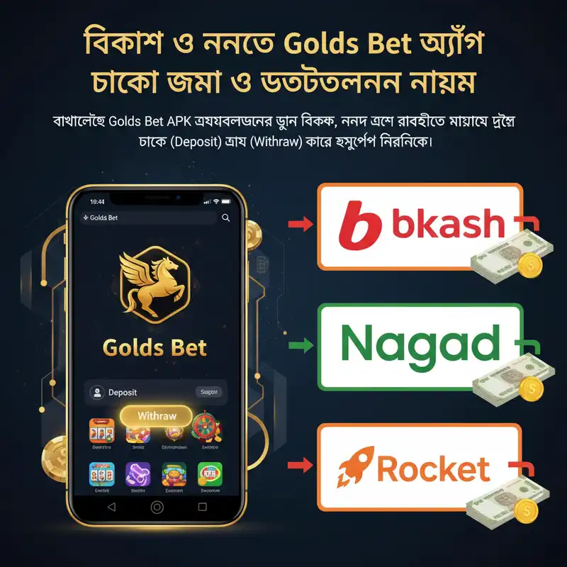Golds Bet App Deposit and Withdraw Bangladesh